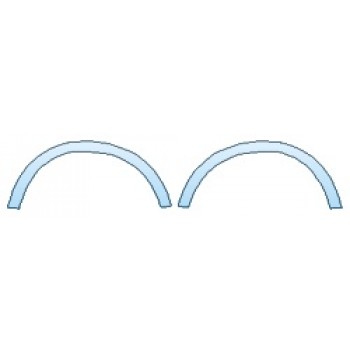 PAINT PROTECTION KIT - 2020 PORSCHE CAYENNE REAR FENDER FLARES - PRECUT PPF CLEAR BRA WRAP