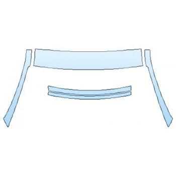 PAINT PROTECTION KIT - 2020 PORSCHE CAYENNE ROOF A-PILLARS - PRECUT PPF CLEAR BRA WRAP