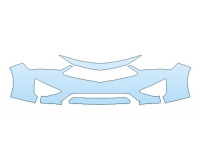 PAINT PROTECTION KIT - 2020 ACURA ILX BASE BUMPER (WRAPPED EDGES) - PRECUT PPF CLEAR BRA WRAP