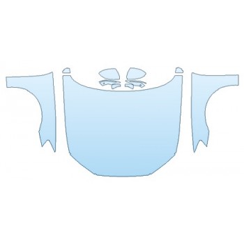 PAINT PROTECTION KIT - 2019 AUDI A8 L FULL HOOD (WRAPPED EDGES) FENDERS MIRRORS - PRECUT PPF CLEAR BRA WRAP