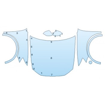 Precut PPF Kit – Clear Bra Paint Protection Film PAINT PROTECTION KIT - 2019 AUDI Q8 PREMIUM_PLUS FULL HOOD FENDERS MIRRORS - PRECUT PPF CLEAR BRA WRAP