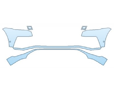 Precut PPF Kit – Clear Bra Paint Protection Film PAINT PROTECTION KIT - 2019 AUDI Q8 PREMIUM_PLUS BUMPER WITH SENSORS (1 YR PKG.) - PRECUT PPF CLEAR BRA WRAP