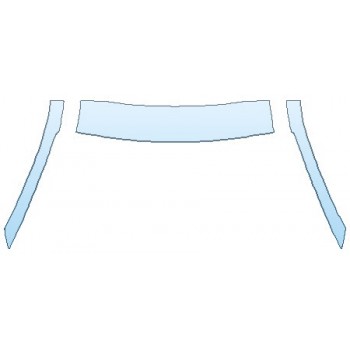 PAINT PROTECTION KIT - 2019 AUDI Q8 PREMIUM_PLUS ROOF A-PILLARS - PRECUT PPF CLEAR BRA WRAP