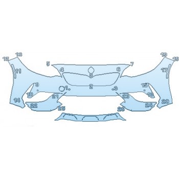 2019 BMW M2_COUPE COMPETITION Bumper With sensors (2 piece)