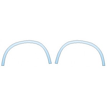 PAINT PROTECTION KIT - 2019 BMW X5_XDRIVE40I_M_SPORT FRONT FENDER FLARE - PRECUT PPF CLEAR BRA WRAP