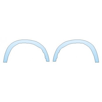 PAINT PROTECTION KIT - 2019 BMW X5_XDRIVE40I_M_SPORT FRONT FENDER FLARE (WRAPPED EDGES) - PRECUT PPF CLEAR BRA WRAP