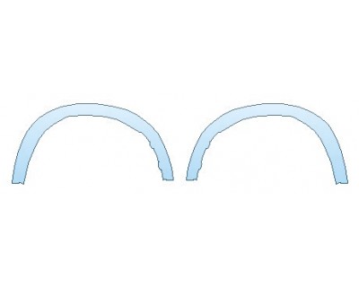 PAINT PROTECTION KIT - 2019 BMW X5_XDRIVE50I_M_SPORT FRONT FENDER FLARE (WRAPPED EDGES) - PRECUT PPF CLEAR BRA WRAP
