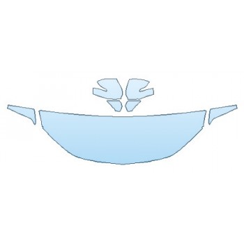 PAINT PROTECTION KIT - 2019 CHEVROLET BLAZER L HOOD (24 INCH WRAPPED EDGES) FENDERS MIRRORS - PRECUT PPF CLEAR BRA WRAP