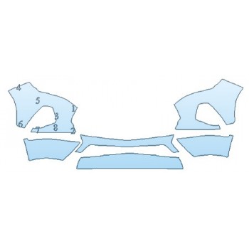PAINT PROTECTION KIT - 2019 CHEVROLET BLAZER L BUMPER - PRECUT PPF CLEAR BRA WRAP