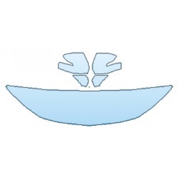 PAINT PROTECTION KIT - 2020 CHEVROLET BLAZER PREMIER HOOD (18 INCH WRAPPED EDGES) MIRRORS - PRECUT PPF CLEAR BRA WRAP