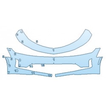 PAINT PROTECTION KIT - 2020 CHEVROLET CAMARO LT1 BUMPER - PRECUT PPF CLEAR BRA WRAP