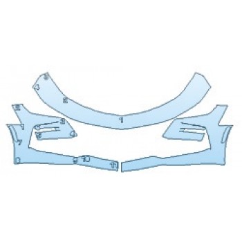 PAINT PROTECTION KIT - 2020 CHEVROLET CAMARO SS BUMPER (THREE PIECE) - PRECUT PPF CLEAR BRA WRAP
