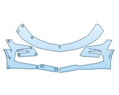 PAINT PROTECTION KIT - 2020 CHEVROLET CAMARO SS BUMPER (THREE PIECE) - PRECUT PPF CLEAR BRA WRAP