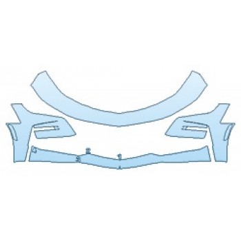 PAINT PROTECTION KIT - 2020 CHEVROLET CAMARO SS BUMPER (FOUR PIECE) - PRECUT PPF CLEAR BRA WRAP