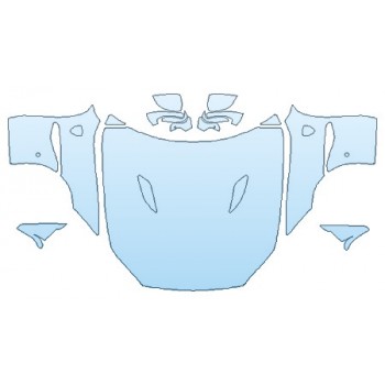 Precut PPF Kit – Clear Bra Paint Protection Film PAINT PROTECTION KIT - 2019 FERRARI PORTOFINO FULL HOOD (WRAPPED EDGES) FENDERS MIRRORS - PRECUT PPF CLEAR BRA WRAP