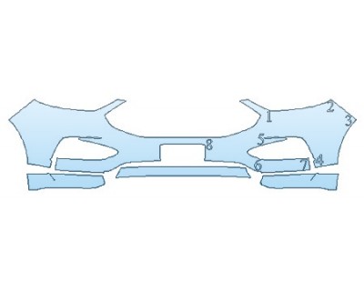 2019 FORD EDGE ST Bumper (With Licence Plate)