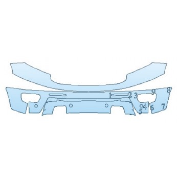 Precut PPF Kit – Clear Bra Paint Protection Film PAINT PROTECTION KIT - 2019 FORD RANGER XLT BUMPER - PRECUT PPF CLEAR BRA WRAP