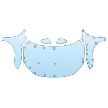 Precut PPF Kit – Clear Bra Paint Protection Film PAINT PROTECTION KIT - 2019 HONDA CIVIC_COUPE EX FULL HOOD FENDERS MIRRORS - PRECUT PPF CLEAR BRA WRAP