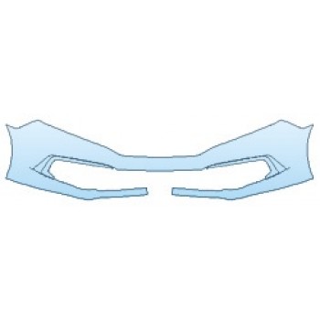 Precut PPF Kit – Clear Bra Paint Protection Film PAINT PROTECTION KIT - 2019 HONDA CIVIC_COUPE EX BUMPER (1 PIECE) - PRECUT PPF CLEAR BRA WRAP