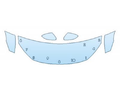 PAINT PROTECTION KIT - 2019 HONDA CIVIC_COUPE EX-L HOOD (24 INCH) FENDERS MIRRORS - PRECUT PPF CLEAR BRA WRAP