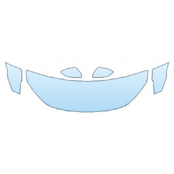 PAINT PROTECTION KIT - 2019 HONDA CIVIC_COUPE EX-L HOOD (24 INCH WRAPPED EDGES) FENDERS MIRRORS - PRECUT PPF CLEAR BRA WRAP