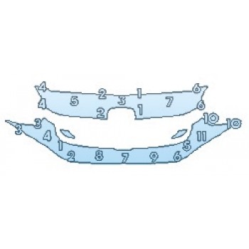 Precut PPF Kit – Clear Bra Paint Protection Film PAINT PROTECTION KIT - 2019 HONDA CIVIC_COUPE LX GRILLE - PRECUT PPF CLEAR BRA WRAP