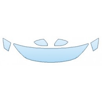 PAINT PROTECTION KIT - 2019 HONDA CIVIC_COUPE SPORT HOOD (18 INCH WRAPPED EDGES) FENDERS MIRRORS - PRECUT PPF CLEAR BRA WRAP