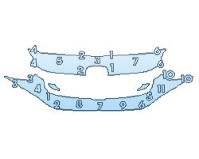 PAINT PROTECTION KIT - 2019 HONDA CIVIC_COUPE SPORT GRILLE - PRECUT PPF CLEAR BRA WRAP