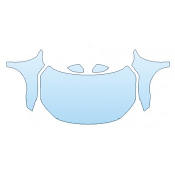 PAINT PROTECTION KIT - 2019 HONDA CIVIC_SEDAN EX-L FULL HOOD (WRAPPED EDGES) FENDERS MIRRORS - PRECUT PPF CLEAR BRA WRAP