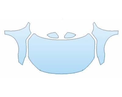 PAINT PROTECTION KIT - 2019 HONDA CIVIC_SEDAN EX-L FULL HOOD (WRAPPED EDGES) FENDERS MIRRORS - PRECUT PPF CLEAR BRA WRAP