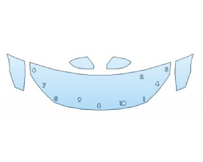 PAINT PROTECTION KIT - 2019 HONDA CIVIC_SEDAN EX-L HOOD (24 INCH) FENDERS MIRRORS - PRECUT PPF CLEAR BRA WRAP