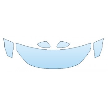 PAINT PROTECTION KIT - 2019 HONDA CIVIC_SEDAN EX-L HOOD (24 INCH WRAPPED EDGES) FENDERS MIRRORS - PRECUT PPF CLEAR BRA WRAP