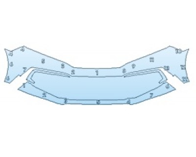 PAINT PROTECTION KIT - 2019 HONDA CIVIC_SEDAN EX-L BUMPER (2 PIECE) - PRECUT PPF CLEAR BRA WRAP