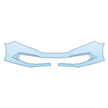 PAINT PROTECTION KIT - 2019 HONDA CIVIC_SEDAN EX-L BUMPER (1 PIECE) - PRECUT PPF CLEAR BRA WRAP