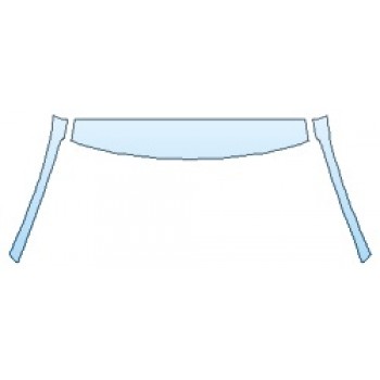 PAINT PROTECTION KIT - 2019 HONDA CIVIC_SEDAN EX-L ROOF A-PILLARS - PRECUT PPF CLEAR BRA WRAP