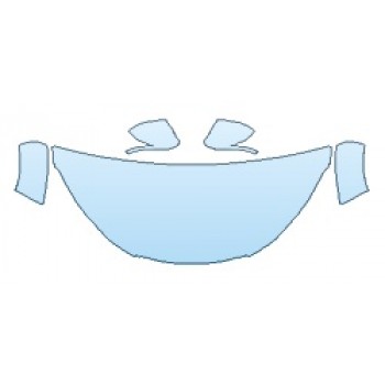 PAINT PROTECTION KIT - 2019 HONDA HR-V_EX-L HOOD (30 INCH WRAPPED EDGES) FENDERS MIRRORS - PRECUT PPF CLEAR BRA WRAP