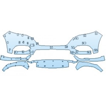 PAINT PROTECTION KIT - 2020 HONDA HR-V_EX-L_NAVI BUMPER - PRECUT PPF CLEAR BRA WRAP