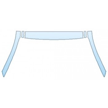 PAINT PROTECTION KIT - 2020 HYUNDAI TUCSON SEL ROOF A-PILLARS - PRECUT PPF CLEAR BRA WRAP