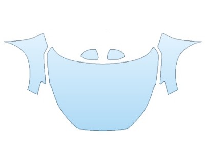 PAINT PROTECTION KIT - 2020 HYUNDAI TUCSON SPORT FULL HOOD (WRAPPED EDGES) FENDERS MIRRORS - PRECUT PPF CLEAR BRA WRAP