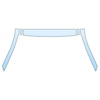 PAINT PROTECTION KIT - 2020 HYUNDAI TUCSON SPORT ROOF A-PILLARS - PRECUT PPF CLEAR BRA WRAP