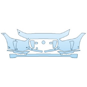 PAINT PROTECTION KIT - 2019 JAGUAR I-PACE HSE BUMPER - PRECUT PPF CLEAR BRA WRAP