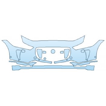 PAINT PROTECTION KIT - 2019 JAGUAR I-PACE HSE BUMPER WITH WASHERS - PRECUT PPF CLEAR BRA WRAP
