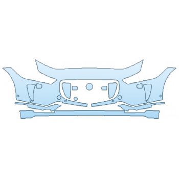 PAINT PROTECTION KIT - 2019 JAGUAR I-PACE S BUMPER WITH WASHERS - PRECUT PPF CLEAR BRA WRAP