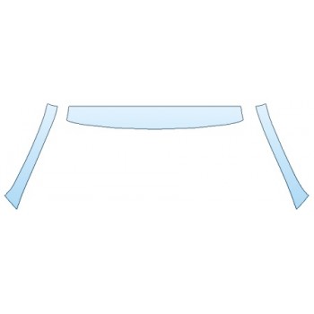 PAINT PROTECTION KIT - 2020 JEEP CHEROKEE_TRAILHAWK ROOF A-PILLARS - PRECUT PPF CLEAR BRA WRAP
