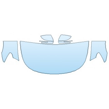 PAINT PROTECTION KIT - 2019 KIA K900 HOOD (30 INCH WRAPPED EDGES) FENDERS MIRRORS - PRECUT PPF CLEAR BRA WRAP