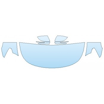 PAINT PROTECTION KIT - 2019 KIA K900 HOOD (24 INCH) FENDERS MIRRORS - PRECUT PPF CLEAR BRA WRAP