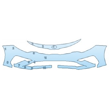 Precut PPF Kit – Clear Bra Paint Protection Film PAINT PROTECTION KIT - 2019 KIA OPTIMA LX BUMPER (2 PIECE) - PRECUT PPF CLEAR BRA WRAP