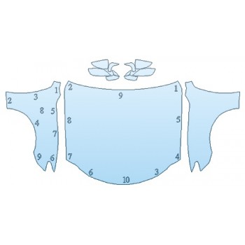 PAINT PROTECTION KIT - 2019 LEXUS RC_300 BASE FULL HOOD FENDERS MIRRORS - PRECUT PPF CLEAR BRA WRAP