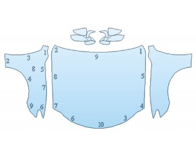 PAINT PROTECTION KIT - 2019 LEXUS RC_300 BASE FULL HOOD FENDERS MIRRORS - PRECUT PPF CLEAR BRA WRAP