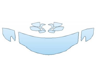 PAINT PROTECTION KIT - 2019 LEXUS RC_300 BASE HOOD (24 INCH WRAPPED EDGES) FENDERS MIRRORS - PRECUT PPF CLEAR BRA WRAP